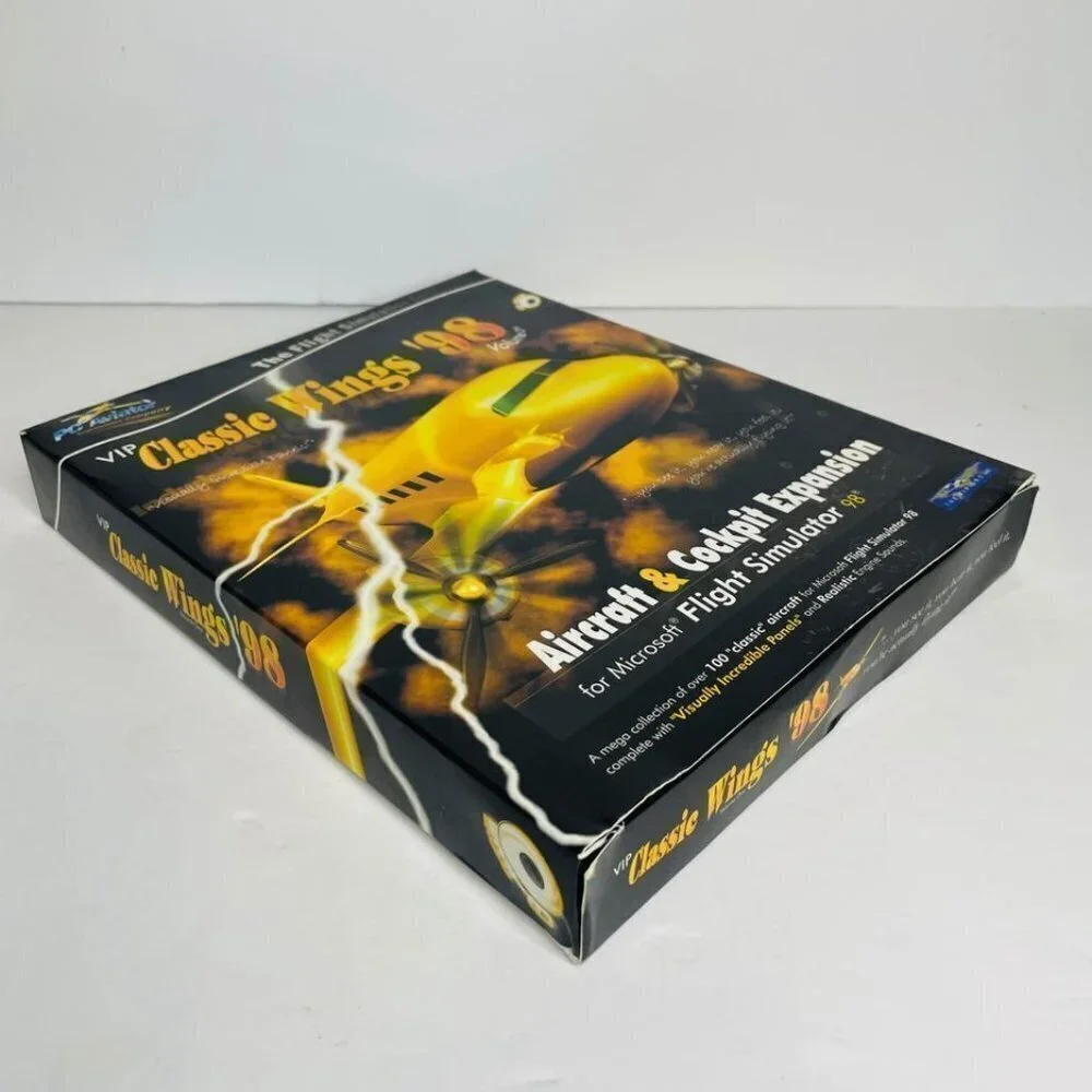 Vip‎ Classic Wings '98 PC-CD Rom, Aircraft & Cockpit Expansion Big Box w/Manual